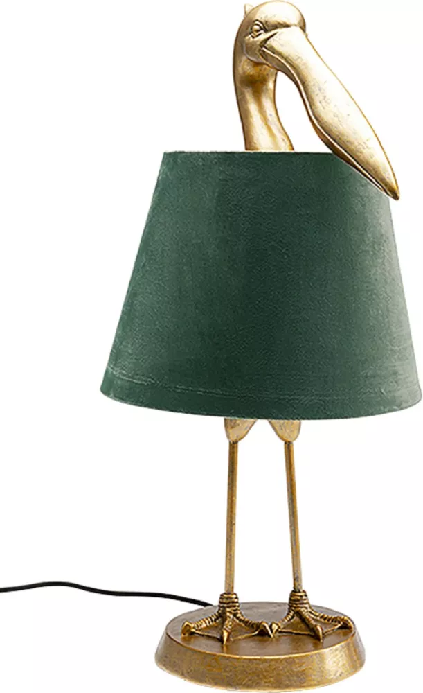 Bordslampa Pelican med pelikan, 62 cm
