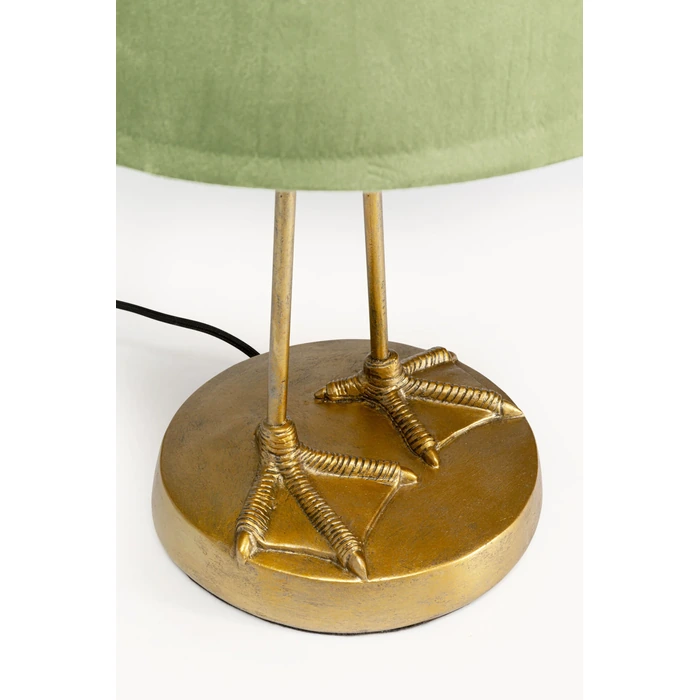 Bordslampa Duck med anka, 61 cm, Guld/Grön, mått 61 cm, med fokus på material och ytstruktur