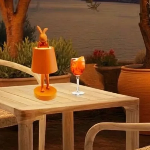 Bordslampa LED Rabbit, Orange