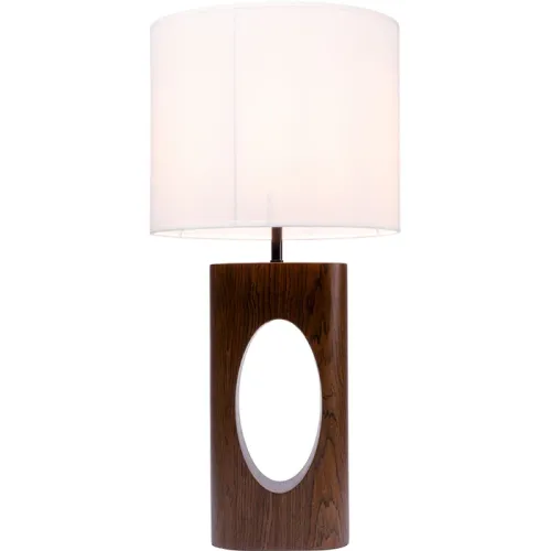Bordslampa Suri i valnöt, 53 cm