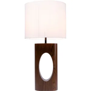 Bordslampa Suri i valnöt, 53 cm