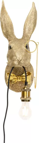 Vägglampa Animal Rabbit koppar, 46 cm