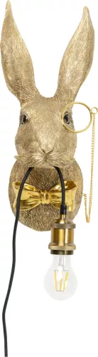 Vägglampa Animal Rabbit koppar, 46 cm