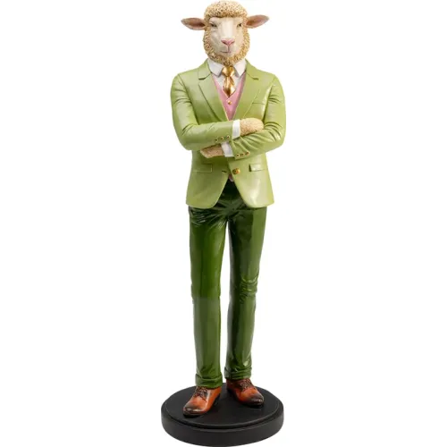 Dekorationsfigur Gentleman Sheep 51 cm, grön