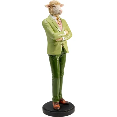 Dekorationsfigur Gentleman Sheep 51 cm, grön