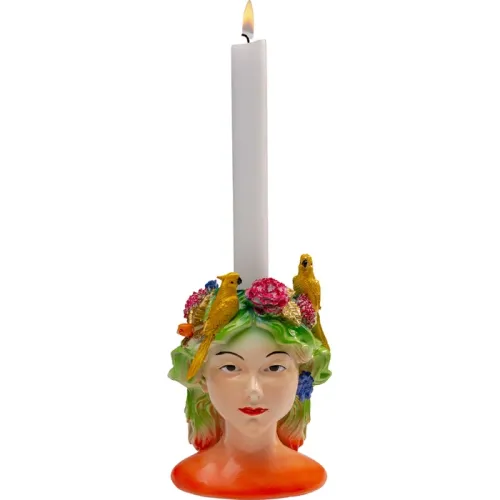 Ljusstake Parrot Lady, 15 cm