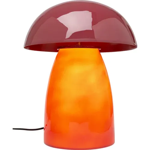 Bordslampa Fungo hallonröd, 37 cm