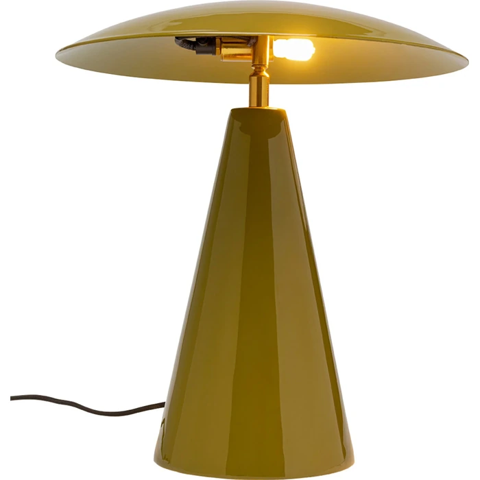 Bordslampa Fungo Flat grön, 33 cm