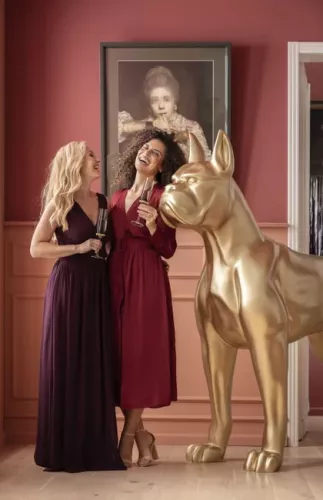 Staty | Skulptur Golden Doggy XL