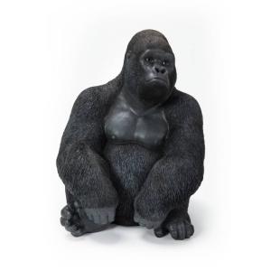 Skulptur Gorilla Svart