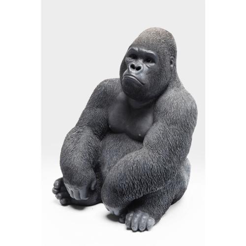 Skulptur Gorilla Svart