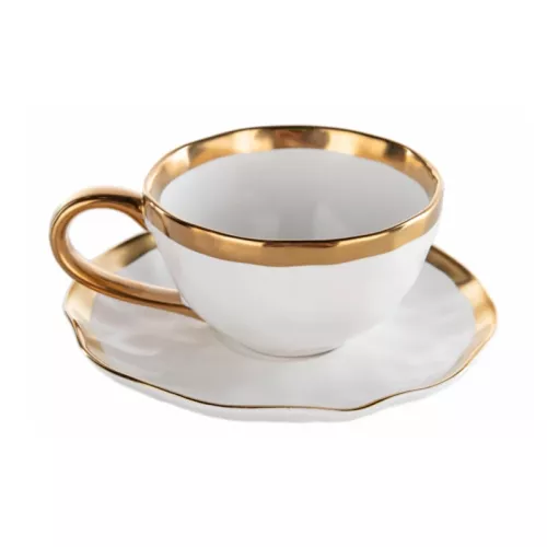 Kaffekopp med fat Bella - 2 delar