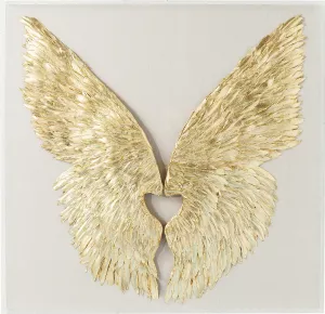 Tavla Vingar - Vit 120x120cm