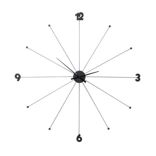 Väggklocka Black Star, Ø 100cm