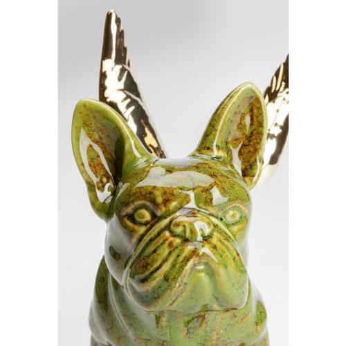 Dekorfigur Angel Dog - Grön