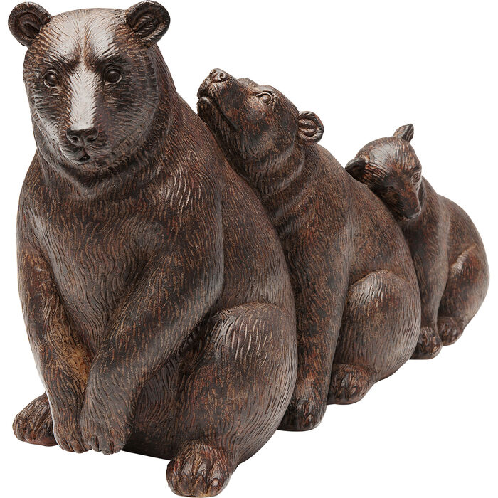 Skulptur av tre björnar