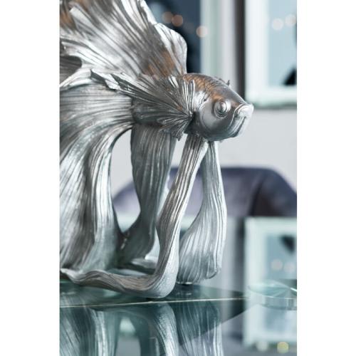 Dekorfigur Betta Fish - Silver 34cm