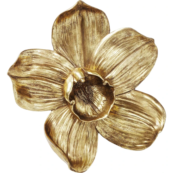 Väggdekoration Orkidé Guld 44 cm