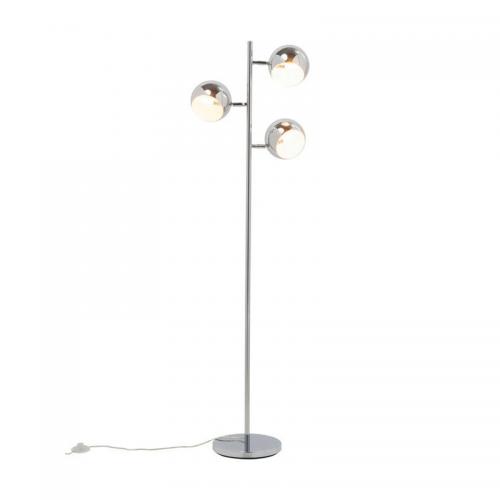 Snygg kromad golvlampa i 70-tals design