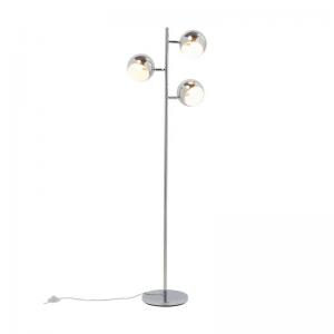 Snygg kromad golvlampa i 70-tals design