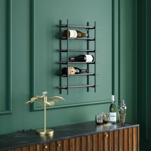 Vinställ Loft – Svart, 45x68 cm