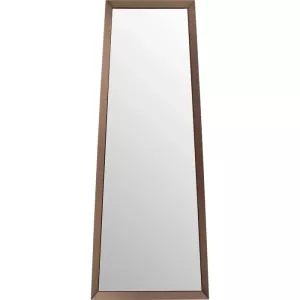 Spegel rektangulär brun 65x160 cm