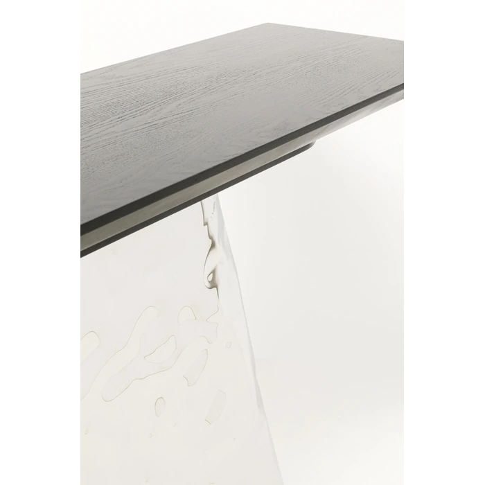 Konsolbord Caldera svart och silver, 138 cm, Svart/Silver, mått 76 x 138 x 38 cm, med fokus på material och ytstruktur