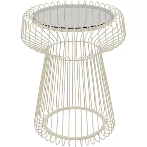 Sidobord Lisboa – Greige, Ø38 cm