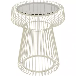 Sidobord Lisboa – Greige, Ø38 cm