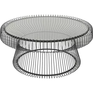 Soffbord Lisboa – Svart, Ø86 cm