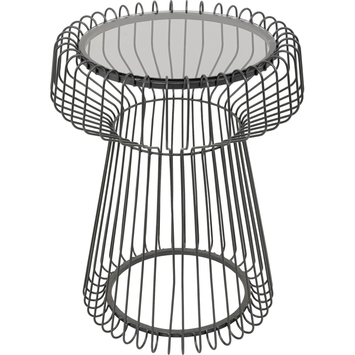 Sidobord Lisboa – Svart, Ø38 cm