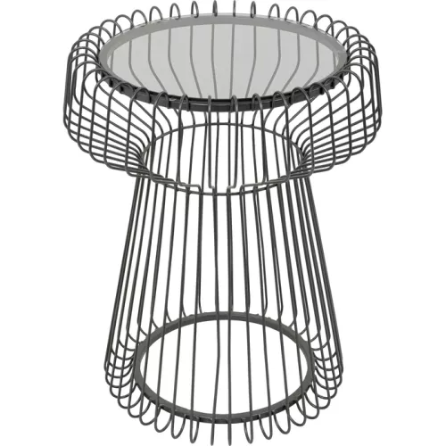 Sidobord Lisboa – Svart, Ø38 cm