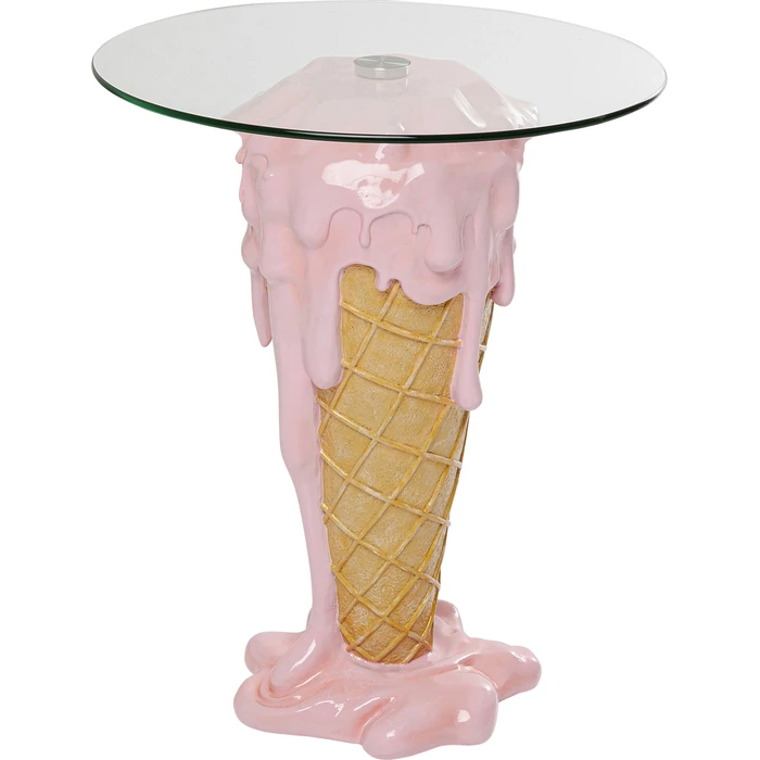 Sidobord Ice Cream rosa Ø60 cm