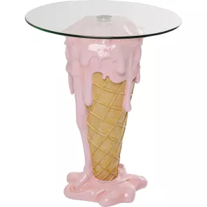 Sidobord Ice Cream rosa Ø60 cm