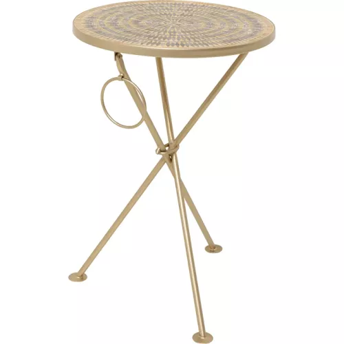 Sidobord Mosaic Brun Ø35 cm