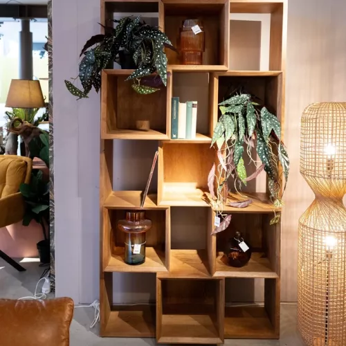 Bokhylla mangoträ 192x103 cm