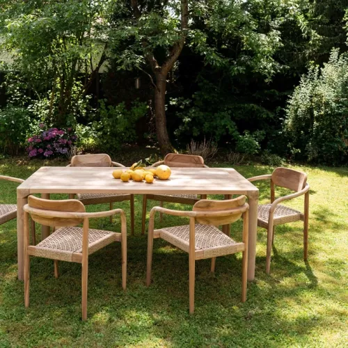 Trädgårdsbord Bella teak 200x100 cm