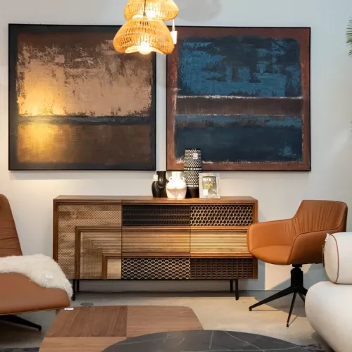 Sideboard mangoträ 160x80 cm