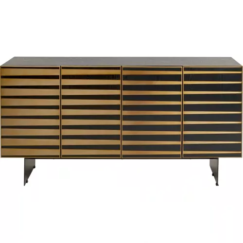 Sideboard Lago Dark svart 160x83 cm