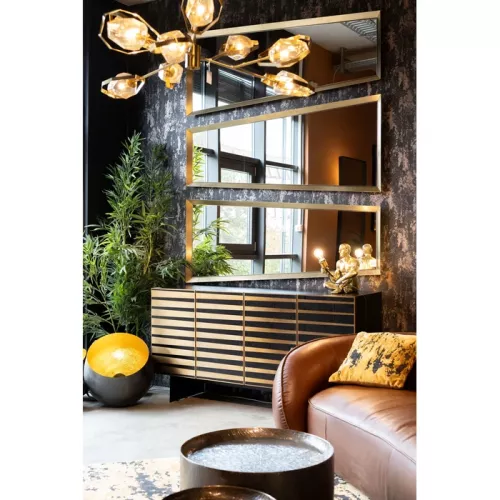Sideboard Lago Dark svart 160x83 cm