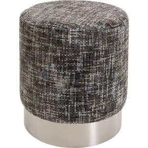 Sittpuff Berry High - Silver Dark Grey, Ø39 cm