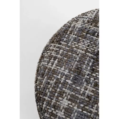 Sittpuff Berry High - Silver Dark Grey, Ø39 cm