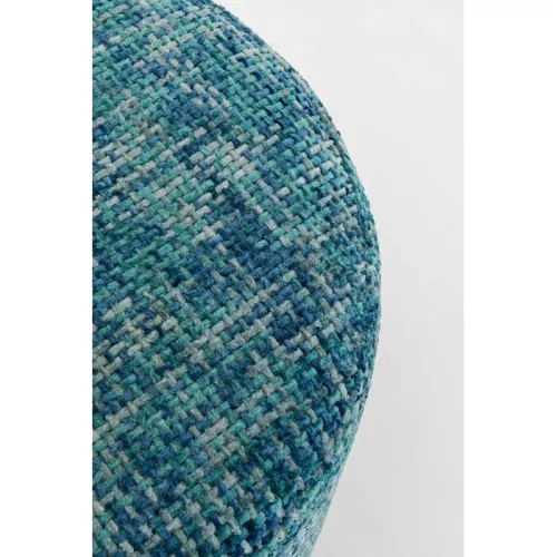 Sittpuff Berry Hög - Silver/Ljusblå Ø39cm