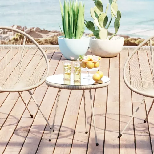 Sidobord Acapulco Mono Greige