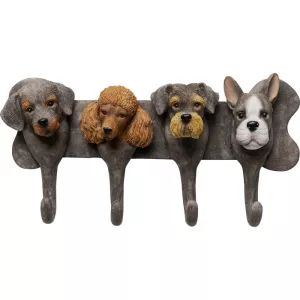 Väggkrok Hundfamilj – 31 cm