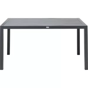 Trädgårdsbord Madagascar svart 80x140 cm