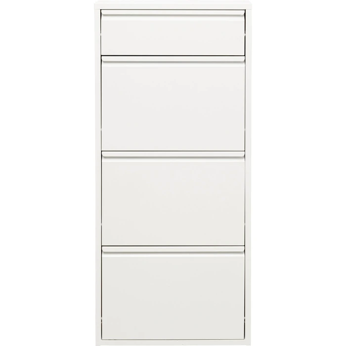 Skoskåp Slim 3+1 – Vit, 119x50cm