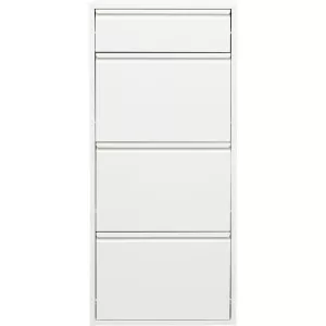 Skoskåp Slim 3+1 – Vit, 119x50cm