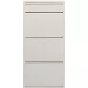 Skoskåp Cream 3+1 lådor