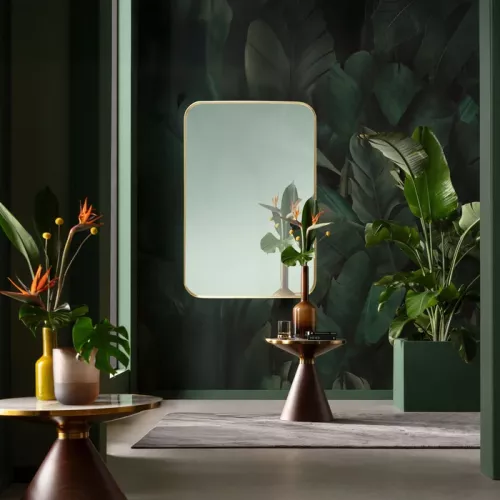 Väggspegel Simply Mässing 120x80cm